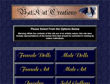 Tablet Screenshot of batkatcreations.com